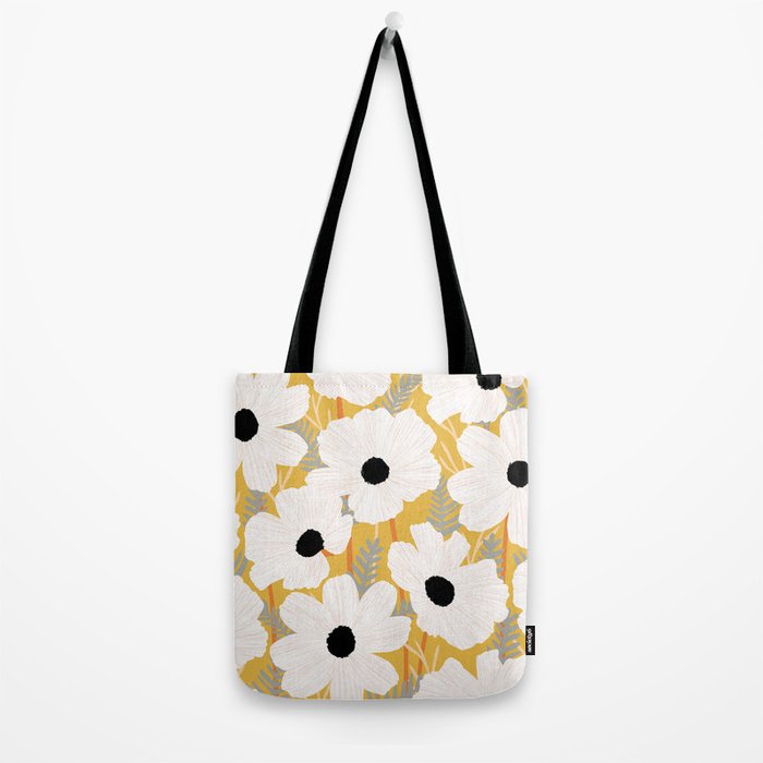 White Daisies Tote Bag Gallery Image 2