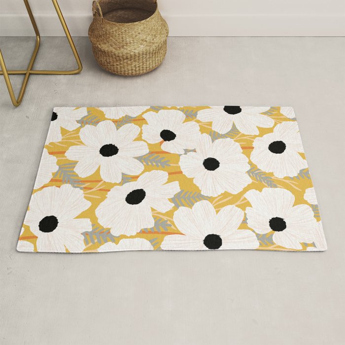 White Daisies Rug Gallery Image 1