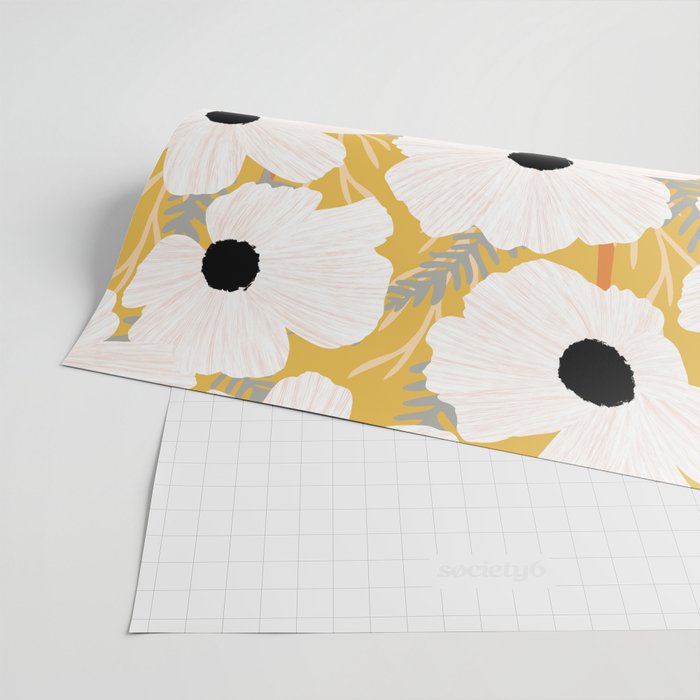 White Daisies Wrapping Paper Gallery Image 2