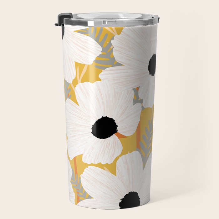 White Daisies Travel Mug Gallery Image 3