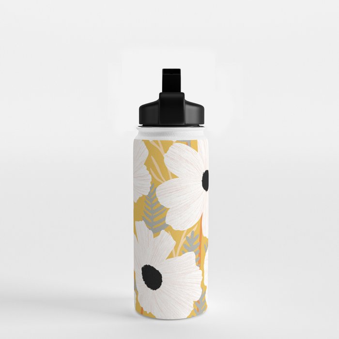 White Daisies Water Bottle Gallery Image 2