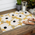 White Daisies Outdoor Rug Gallery Image 2