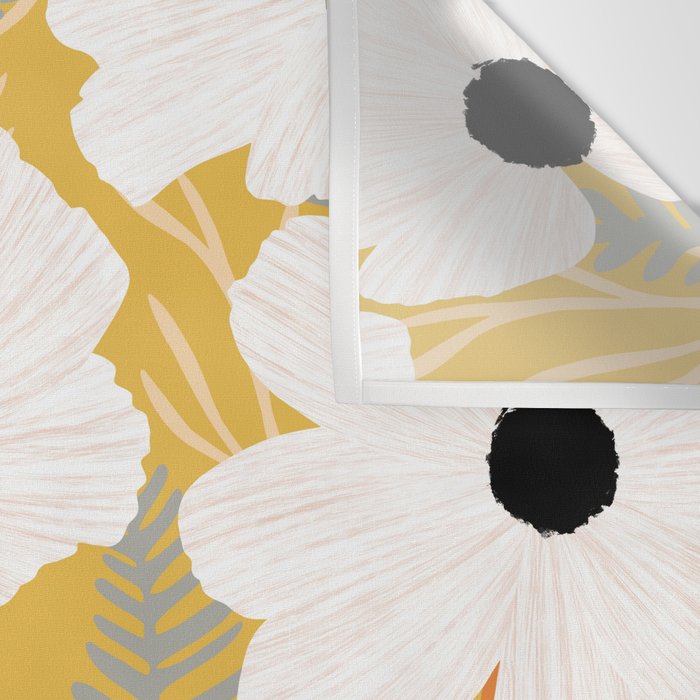 White Daisies Wall Tapestry Gallery Image 3