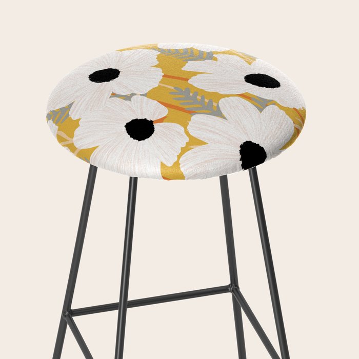 White Daisies Stool Gallery Image 2