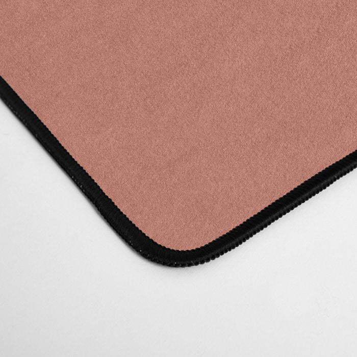 Southwestern Minimalism - Bright Coral Red Desk Mat Gallery Image 4