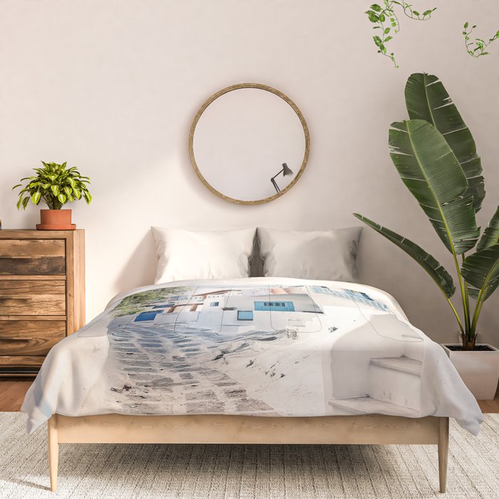 Mykonos Greece Comforter Gallery Image 3