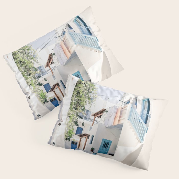 Mykonos Greece Pillow Sham Gallery Image 1