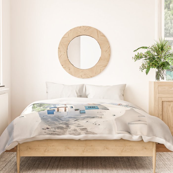 Mykonos Greece Duvet Cover Gallery Image 3
