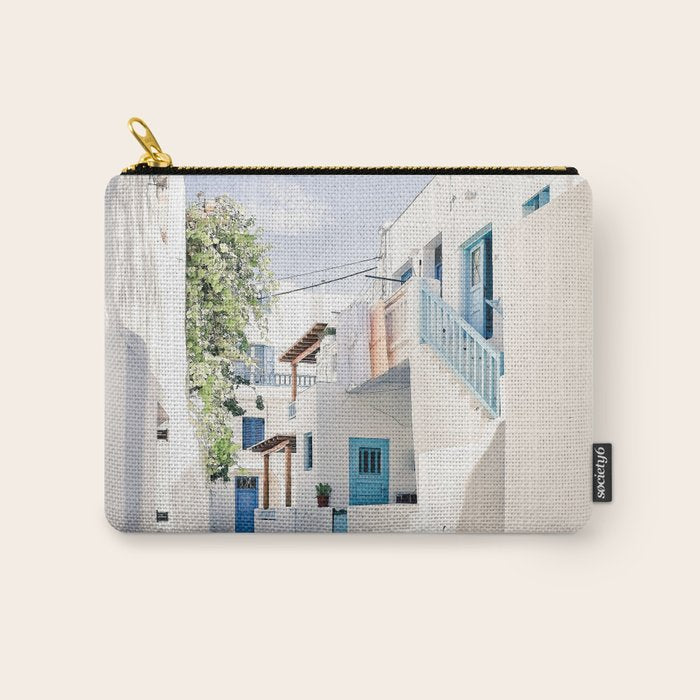 Mykonos Greece Carry All Pouch Gallery Image 1