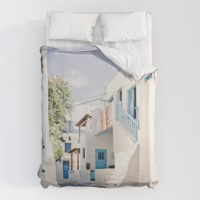 Mykonos Greece Duvet Cover Gallery Image 6