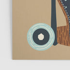 Retro Roller Skates - Teal & Yellow Palette Poster Gallery Image 3