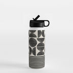 Woodblock Art, Warm Tone Water Bottle Gallery Image 1