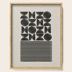 Woodblock Art, Warm Tone Serving Tray Gallery Image 1