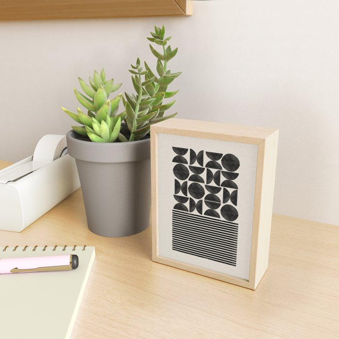 Woodblock Art, Warm Tone Mini Art Print Gallery Image 2