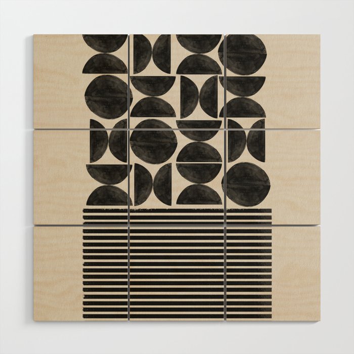 Woodblock Art, Warm Tone Wood Wall Art Gallery Image 1