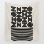Woodblock Art, Warm Tone Wall Tapestry Gallery Image 4