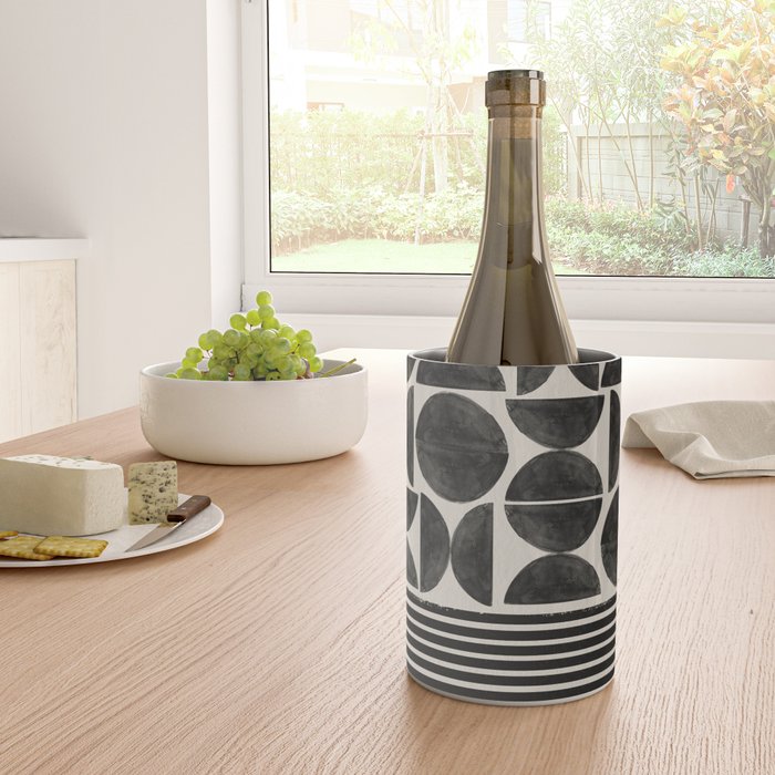 Woodblock Art, Warm Tone Wine Chiller Gallery Image 4