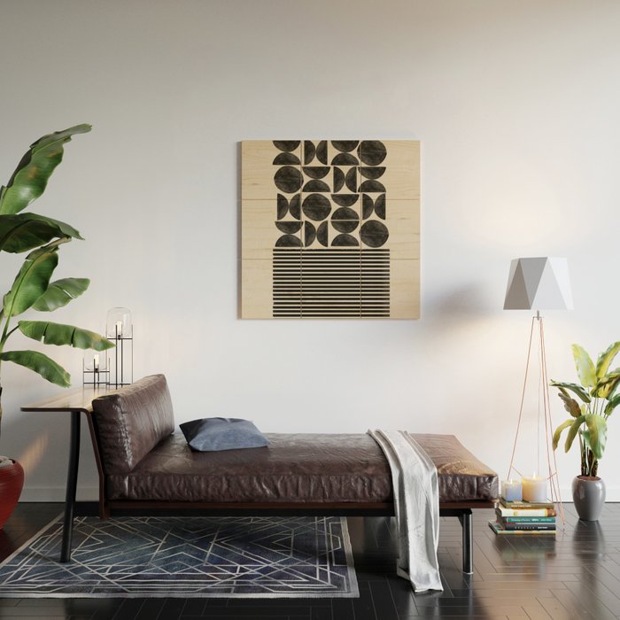 Woodblock Art, Warm Tone Wood Wall Art Gallery Image 2