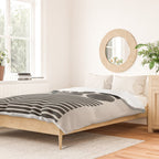 Woodblock Art, Warm Tone Duvet Cover Gallery Image 2