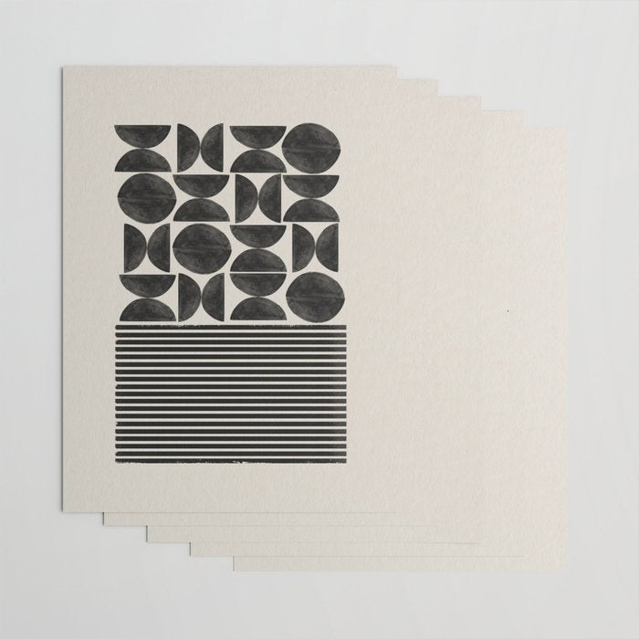 Woodblock Art, Warm Tone Wrapping Paper Gallery Image 3
