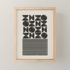 Woodblock Art, Warm Tone Mini Art Print Gallery Image 1