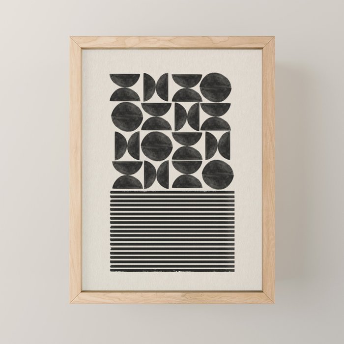 Woodblock Art, Warm Tone Mini Art Print Gallery Image 1