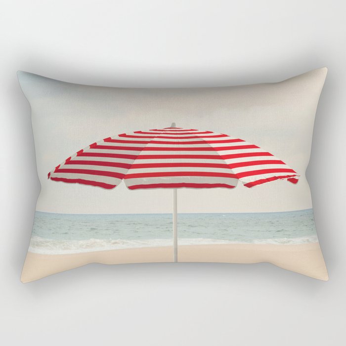 Umbrella - California Travel Photography Print - Beach Rectangular Pillow Gallery Image 2