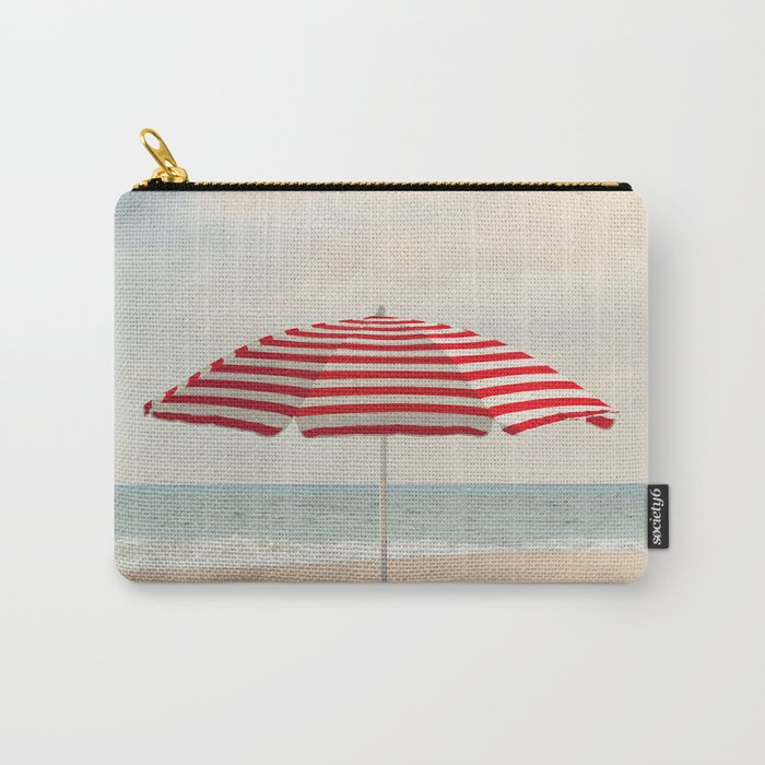 Umbrella - California Travel Photography Print - Beach Carry All Pouch Gallery Image 1
