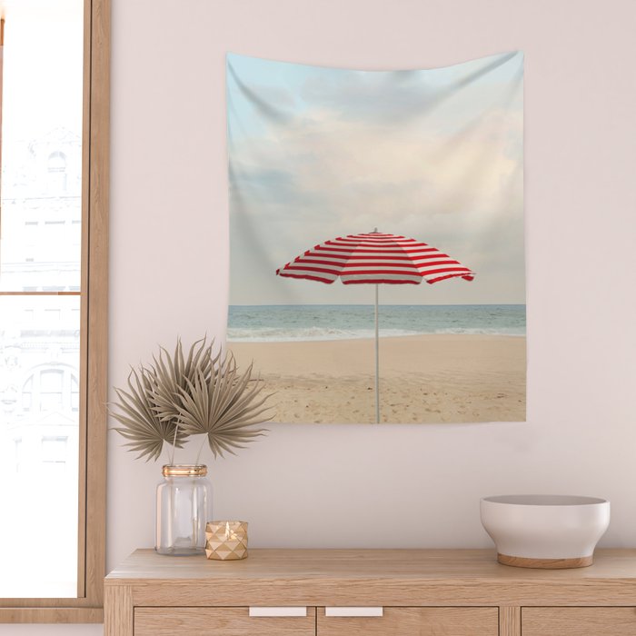 Umbrella - California Travel Photography Print - Beach Wall Tapestry Gallery Image 2