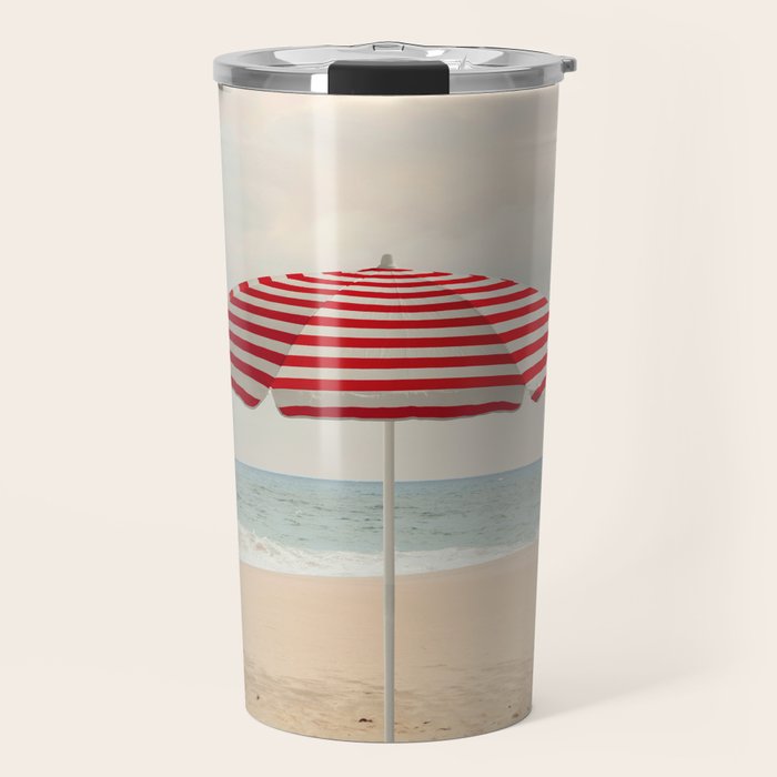 Umbrella - California Travel Photography Print - Beach Travel Mug Gallery Image 1