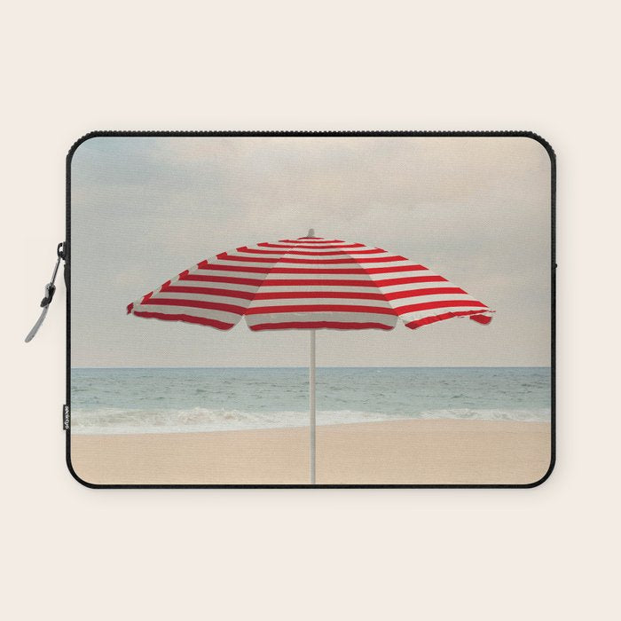 Umbrella - California Travel Photography Print - Beach Laptop Sleeve Gallery Image 1
