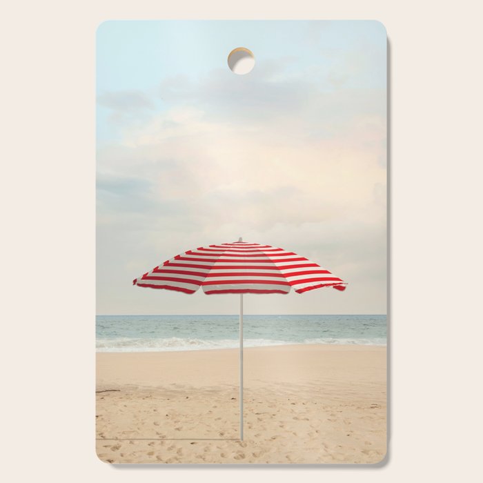 Umbrella - California Travel Photography Print - Beach Cutting Board Gallery Image 1
