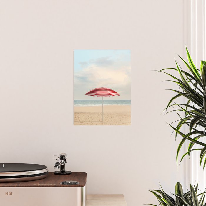 Umbrella - California Travel Photography Print - Beach Poster Gallery Image 2