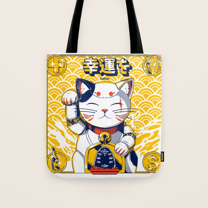 Mecha Manekineko Tote Bag Gallery Image 1