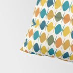 Mid Century Modern Multicolor Retro Fish Pattern Pillow Sham Gallery Image 4