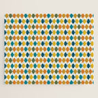 Mid Century Modern Multicolor Retro Fish Pattern Jigsaw Puzzle Gallery Image 1