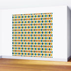 Mid Century Modern Multicolor Retro Fish Pattern Wall Mural Gallery Image 2