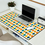 Mid Century Modern Multicolor Retro Fish Pattern Desk Mat Gallery Image 2