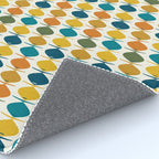 Mid Century Modern Multicolor Retro Fish Pattern Rug Gallery Image 4