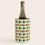 Mid Century Modern Multicolor Retro Fish Pattern Wine Chiller Gallery Image 2