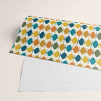 Mid Century Modern Multicolor Retro Fish Pattern Wrapping Paper Gallery Image 2