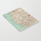 Vintage Map of Lake Michigan (1888) Notebook Gallery Image 2
