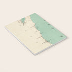 Vintage Map of Lake Michigan (1888) Notebook Gallery Image 3
