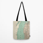 Vintage Map of Lake Michigan (1888) Tote Bag Gallery Image 2
