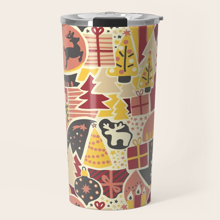 Christmas Holiday Collage Travel Mug Gallery Image 1