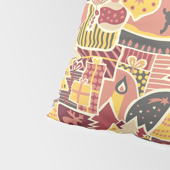 Christmas Holiday Collage Pillow Sham Gallery Image 4