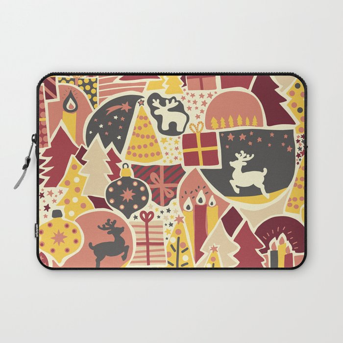 Christmas Holiday Collage Laptop Sleeve Gallery Image 1