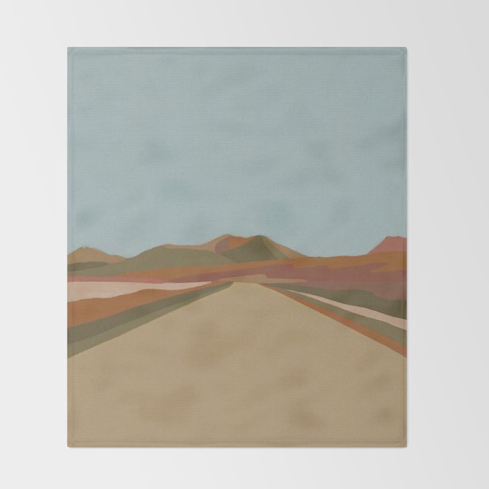 On the Road #3 Throw Blanket Gallery Image 2