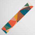 Mid Century Modern Leaves, Colorful Tones Table Runner Gallery Image 3