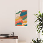 Mid Century Modern Leaves, Colorful Tones Poster Gallery Image 2